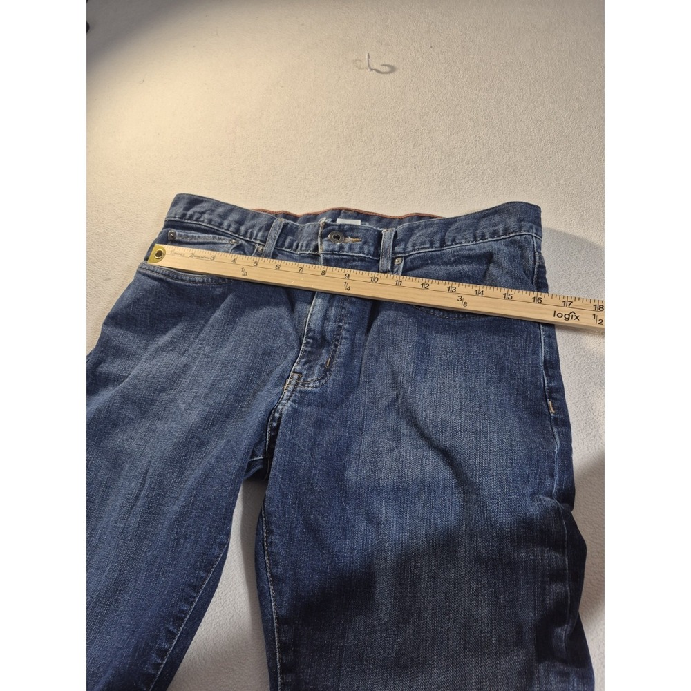 Eddie Bauer Men's Blue Jeans Size 34x32 Straight Leg Denim Pants Specially Dyed - Picture 3 of 9